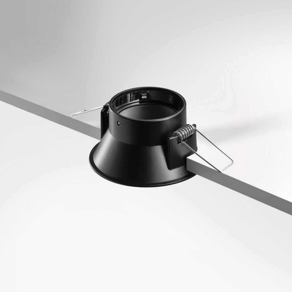 Spot encastrable anti-éblouissement IP20 - GU10 - Noir - Galla