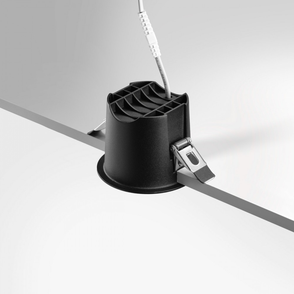 RV - Spot LED encastré rond noir 10W, couleurs au choix - Miror
