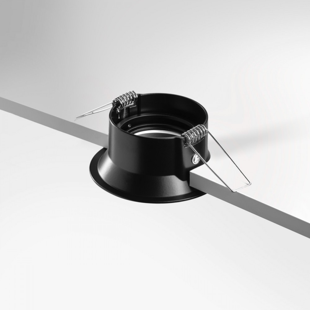Spot encastrable orientable IP20 pour LED GU10 - OMEGA - Noir