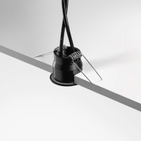Mini spot LED encastrable - Noir - 2,7W - Pewee