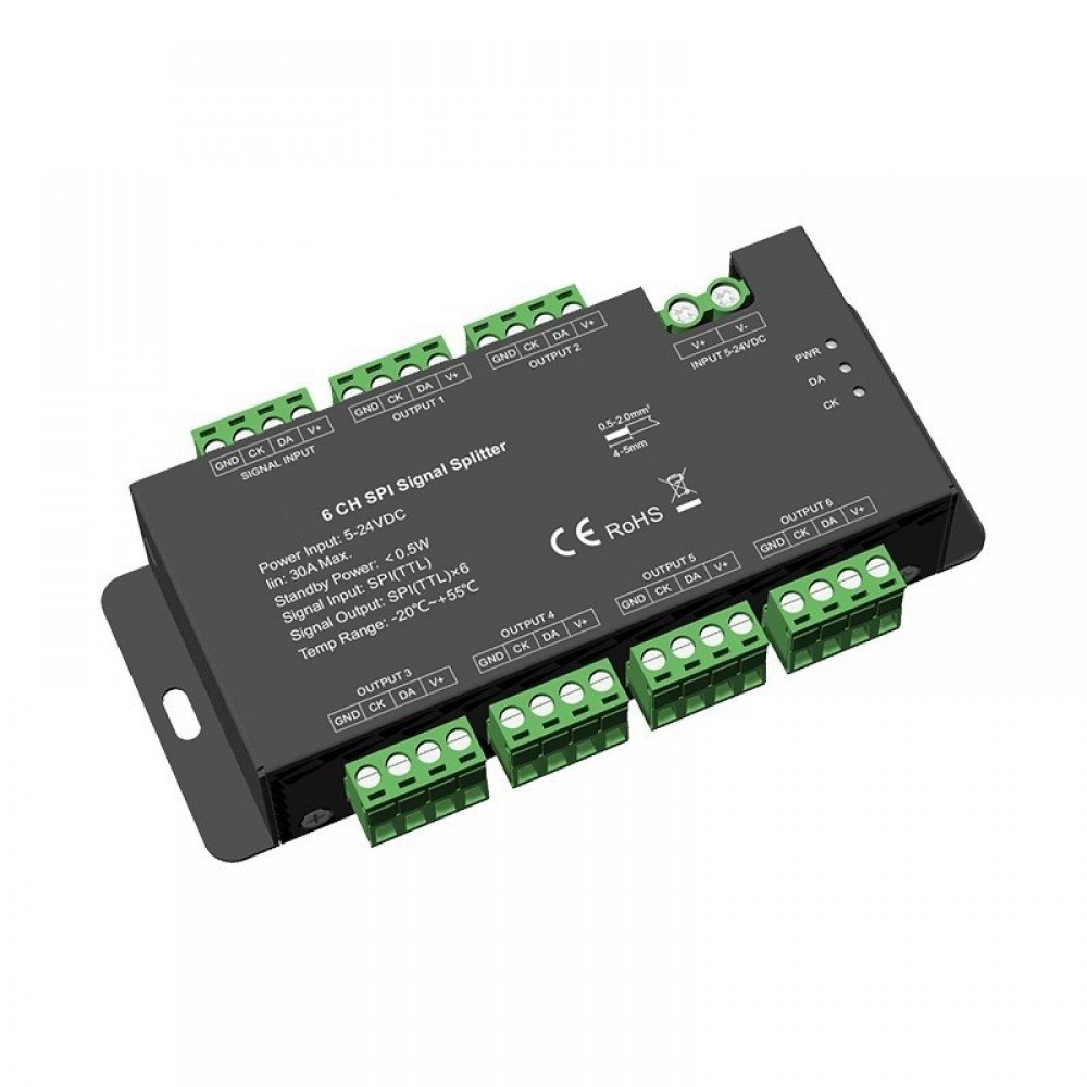 Splitter digital SPI à 6 sorties - 30A - de 5 à 24V - SA6