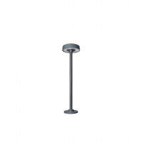 Borne LED extra fine d'extérieur à tête bombée - 3W - 40 cm - Anthracite - HAALÖ