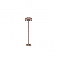 Borne LED extra fine d'extérieur à tête bombée - 3W - 40 cm - Corten - HAALÖ