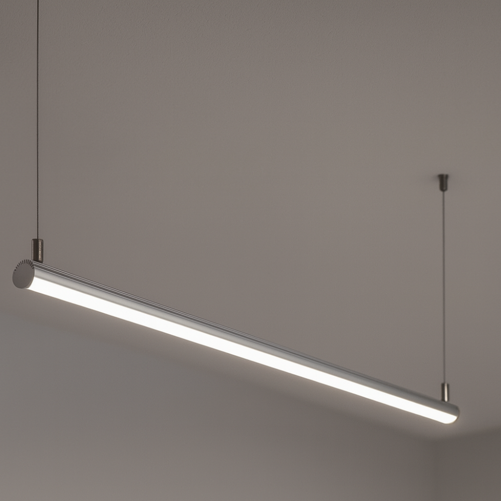 Profilé aluminium tube pour ruban LED - T11