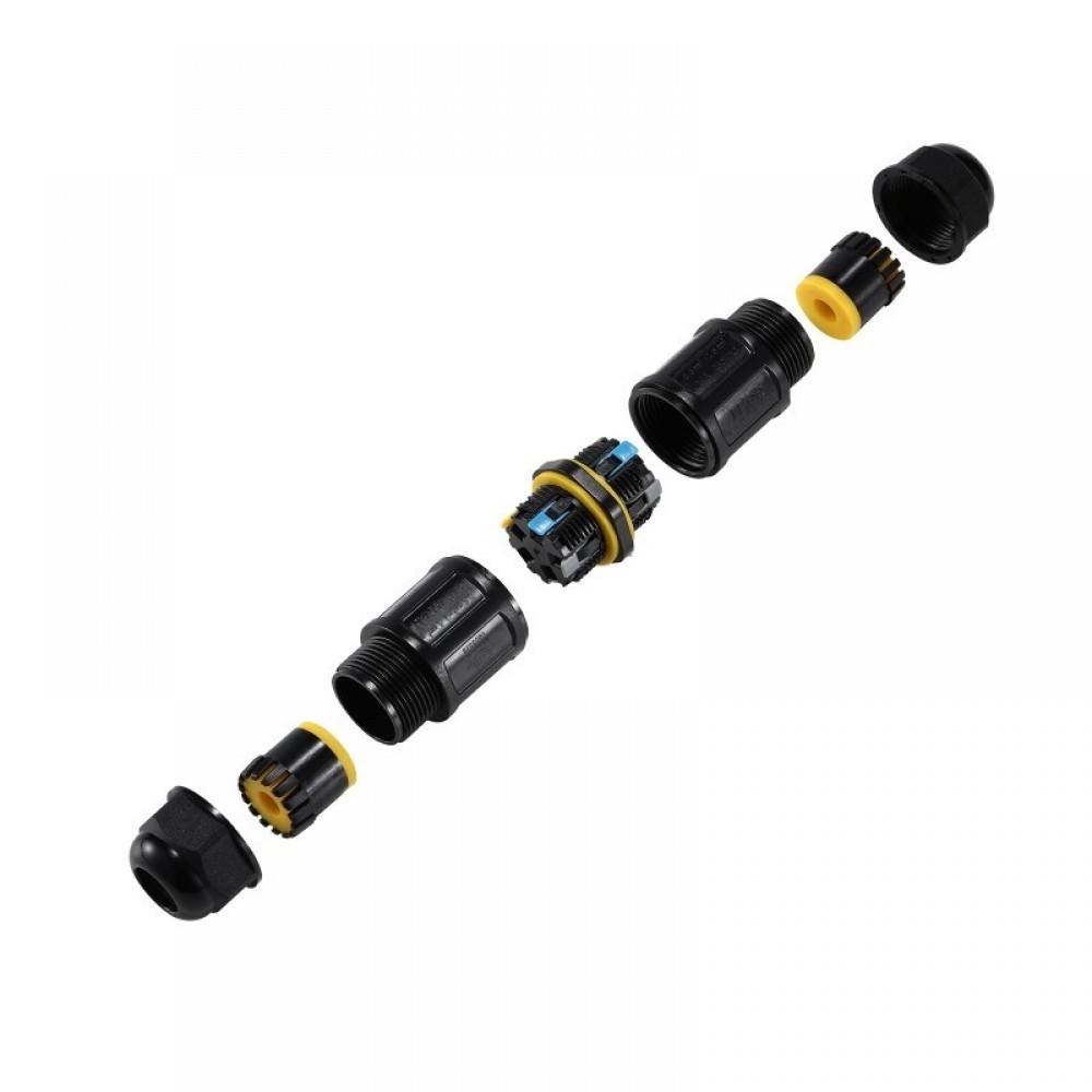 Connecteur de jonction étanche à levier IP68 - 5 pôles - Axial