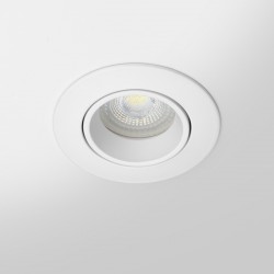 Spot LED encastrable orientable IP20 pour LED GU10 – COBRA - Blanc