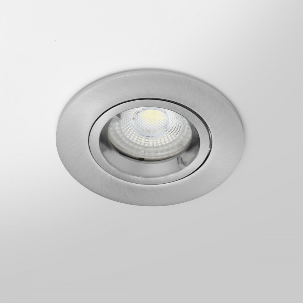 Spot encastrable IP65 pour LED GU10 – CLASS rond – Nickel satiné