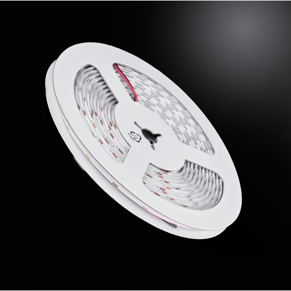Ruban LED - DOB - 8 mm de large - 8W/m - IP65G - blanc - 288 LED/m - à la coupe – 24V