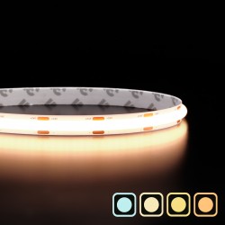 Ruban LED - DOB - 8 mm de large - 15W/m - IP20- blanc - 288 LED/m -  5m – 24V