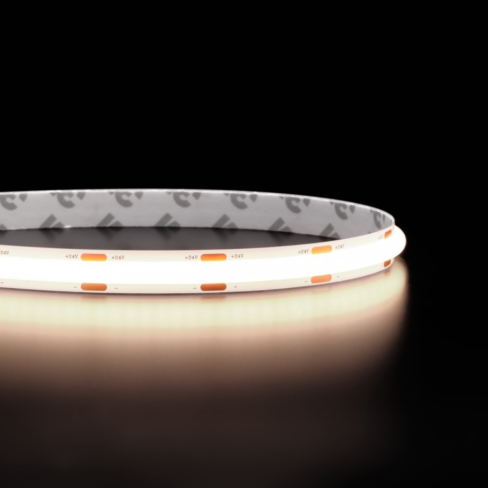 Ruban LED - DOB - 8 mm de large - 15W/m - IP65- blanc - 288 LED/m -  5m – 24V