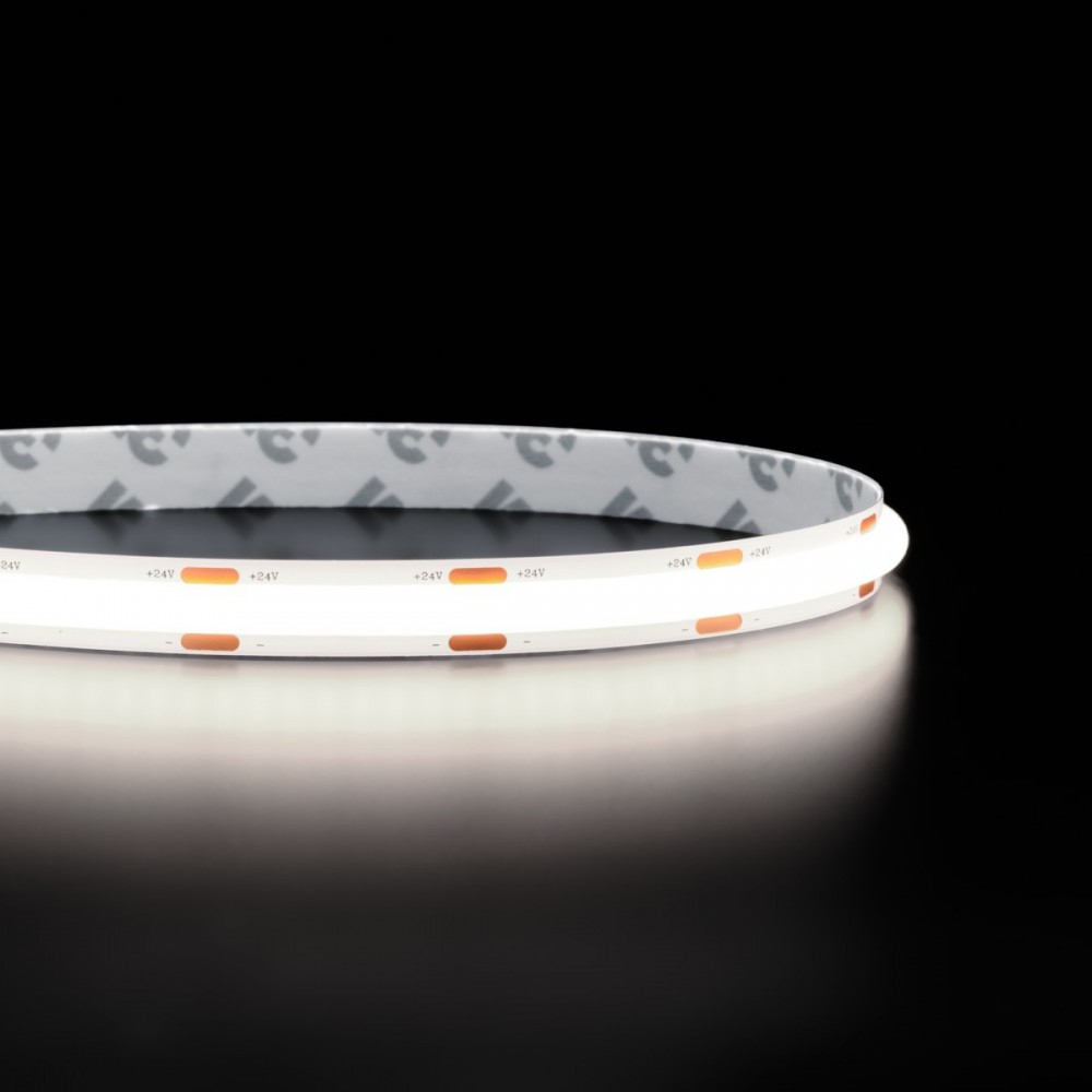 Ruban LED - DOB - 8 mm de large - 15W/m - IP65- blanc - 288 LED/m -  5m – 24V