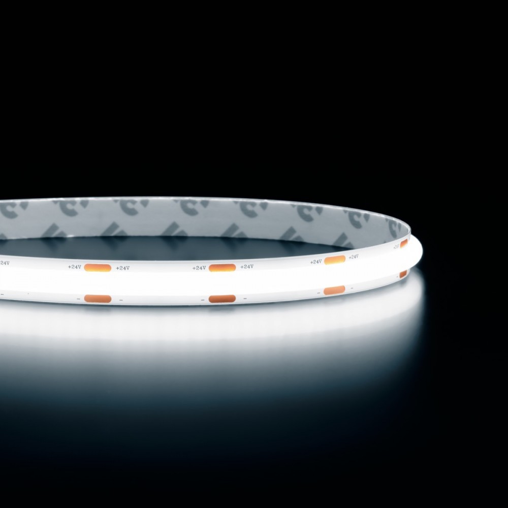 Ruban LED - DOB - 8 mm de large - 15W/m - IP65- blanc - 288 LED/m -  5m – 24V