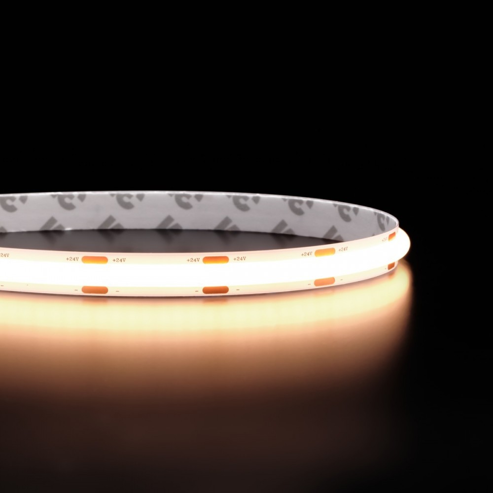 Ruban LED à la coupe - DOB - 8 mm de large - 15W/m - IP65- blanc - 288 LED/m – 24V
