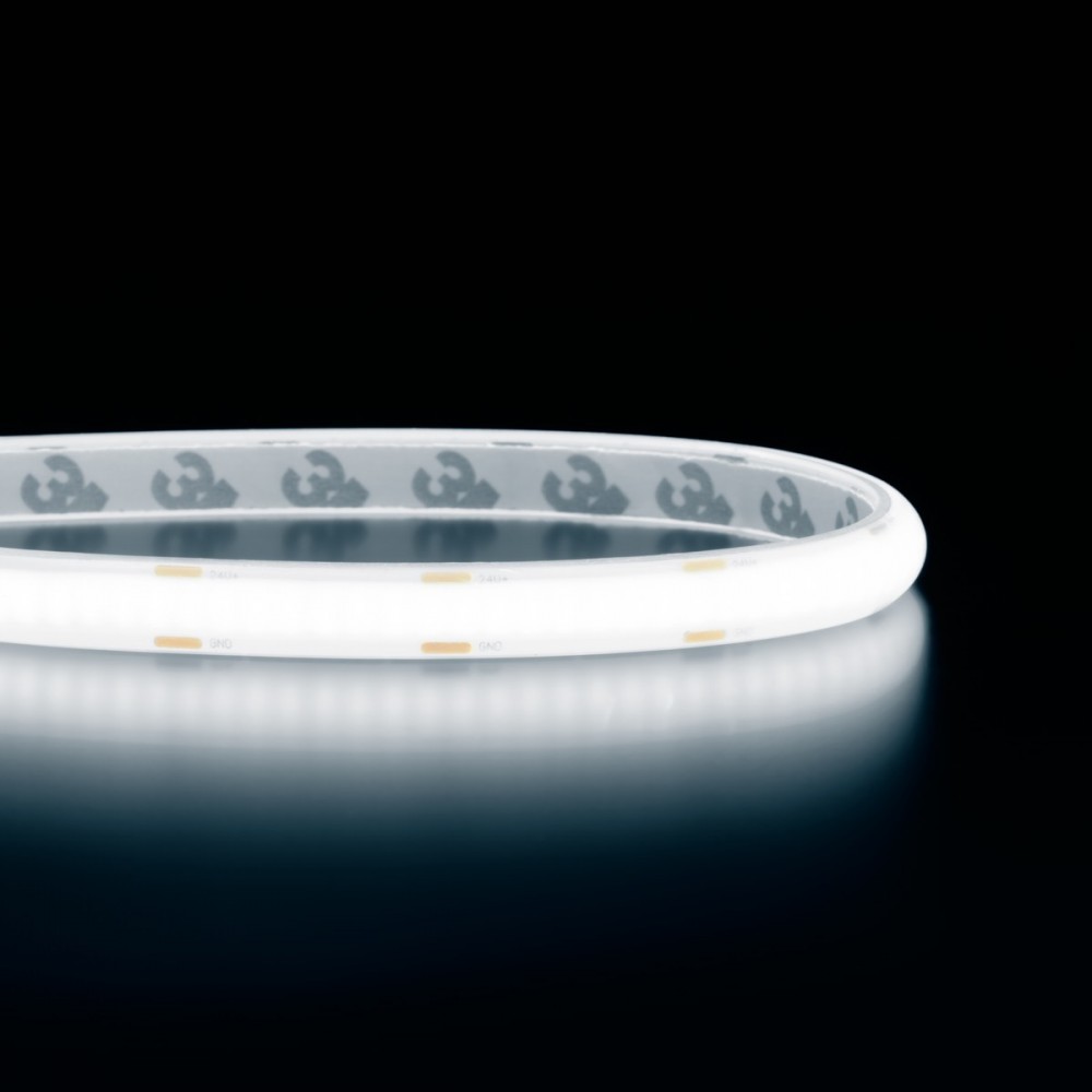 Ruban LED à la coupe - DOB - 8 mm de large - 8W/m - IP68- blanc - 288 LED/m – 24V