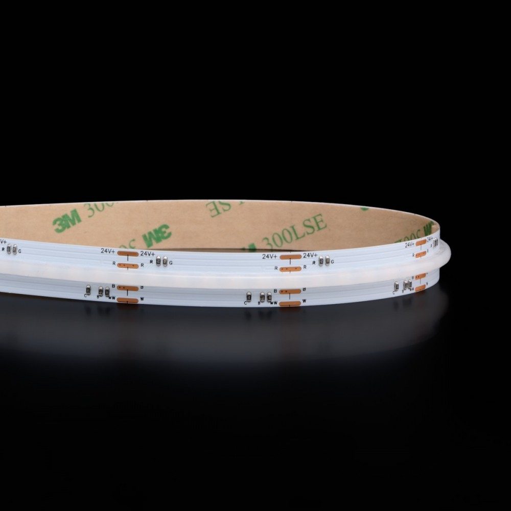 Ruban LED à la coupe COB RGB+CCT - 21W/m - IP20 - 840 LED/m - 24V