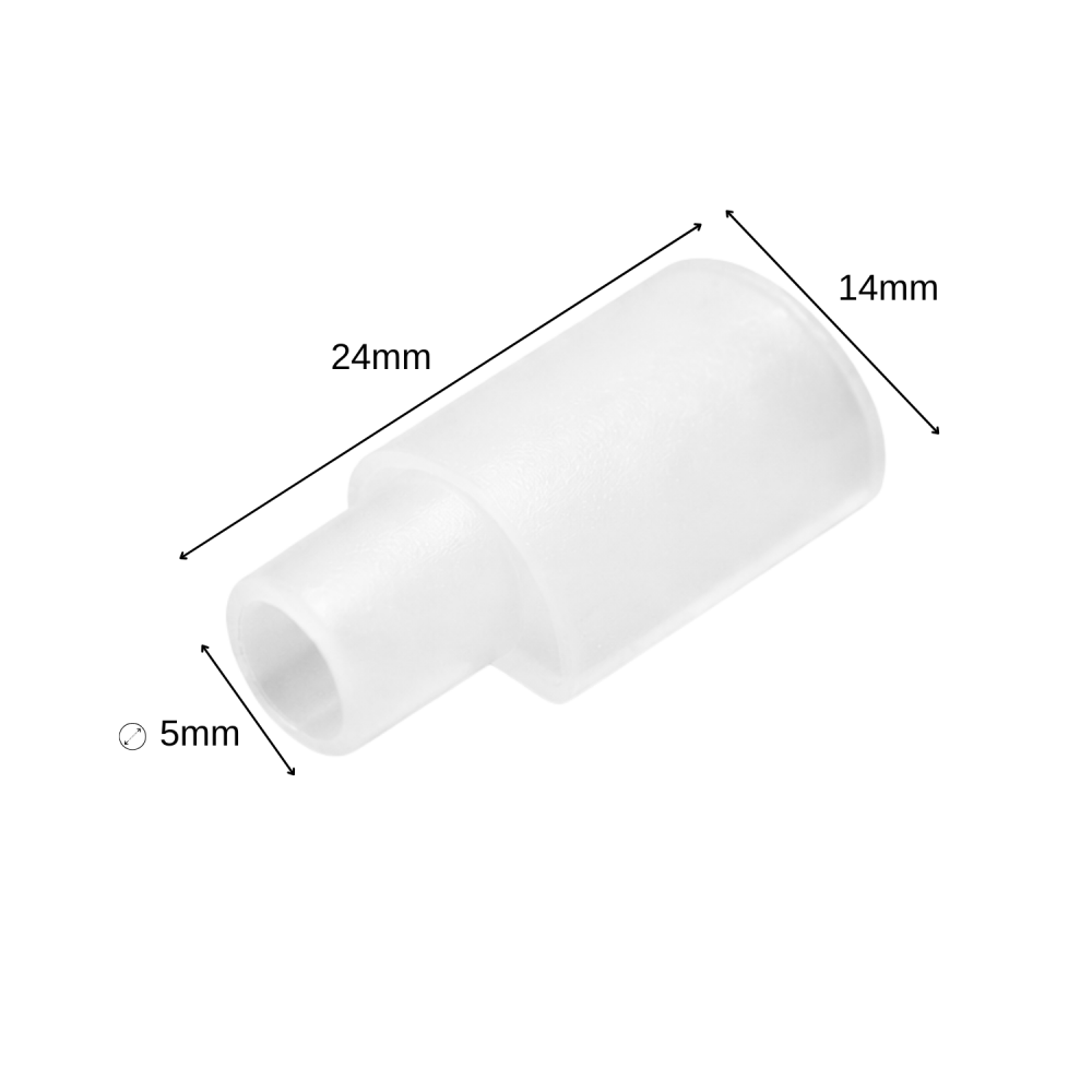 Manchon de finition pour ruban LED COB Performance IP68 10/12mm