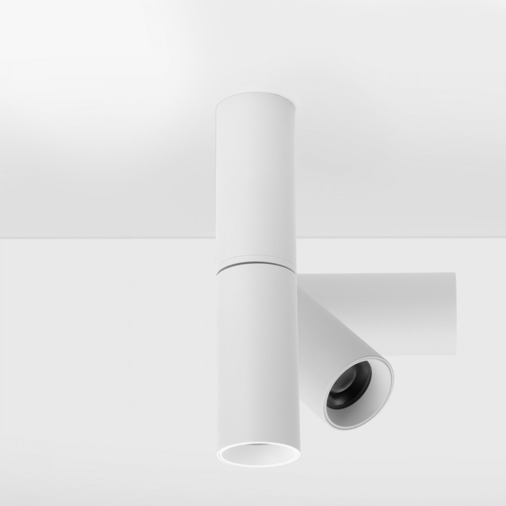 Spot LED en applique orientable 7W blanc - ROTUL 7