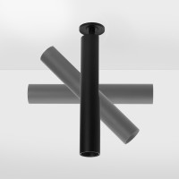 Spot LED encastrable orientable - 8W - Noir - SWING