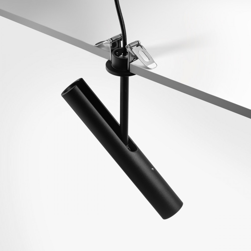 Spot LED encastrable orientable noir SWING 8W
