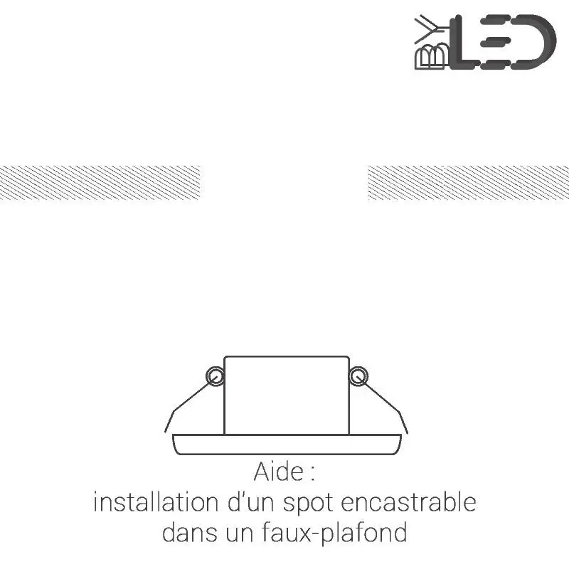 Spot LED encastrable fixe - IP64 - BBC - RT2012 - Cobyx 5W – Blanc pur