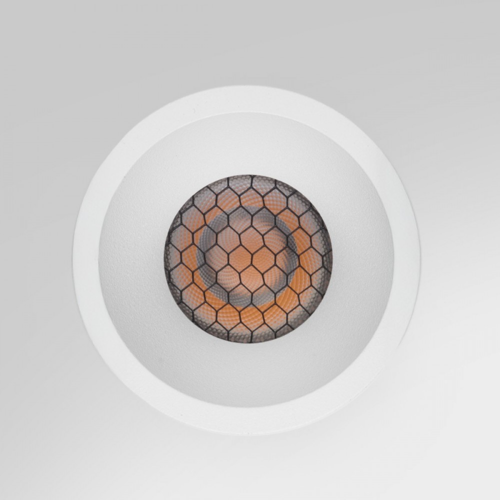 Mini spot LED "nid d'abeille" blanc 7W - MICRO