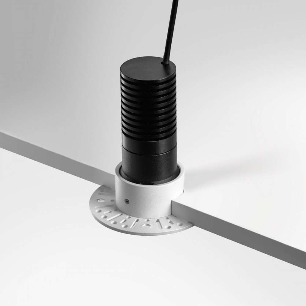 Spot LED encastrable à enduire noir - SLOPE 6W