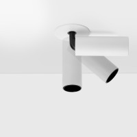Spot LED encastrable orientable - 7W - Blanc - TUBBE