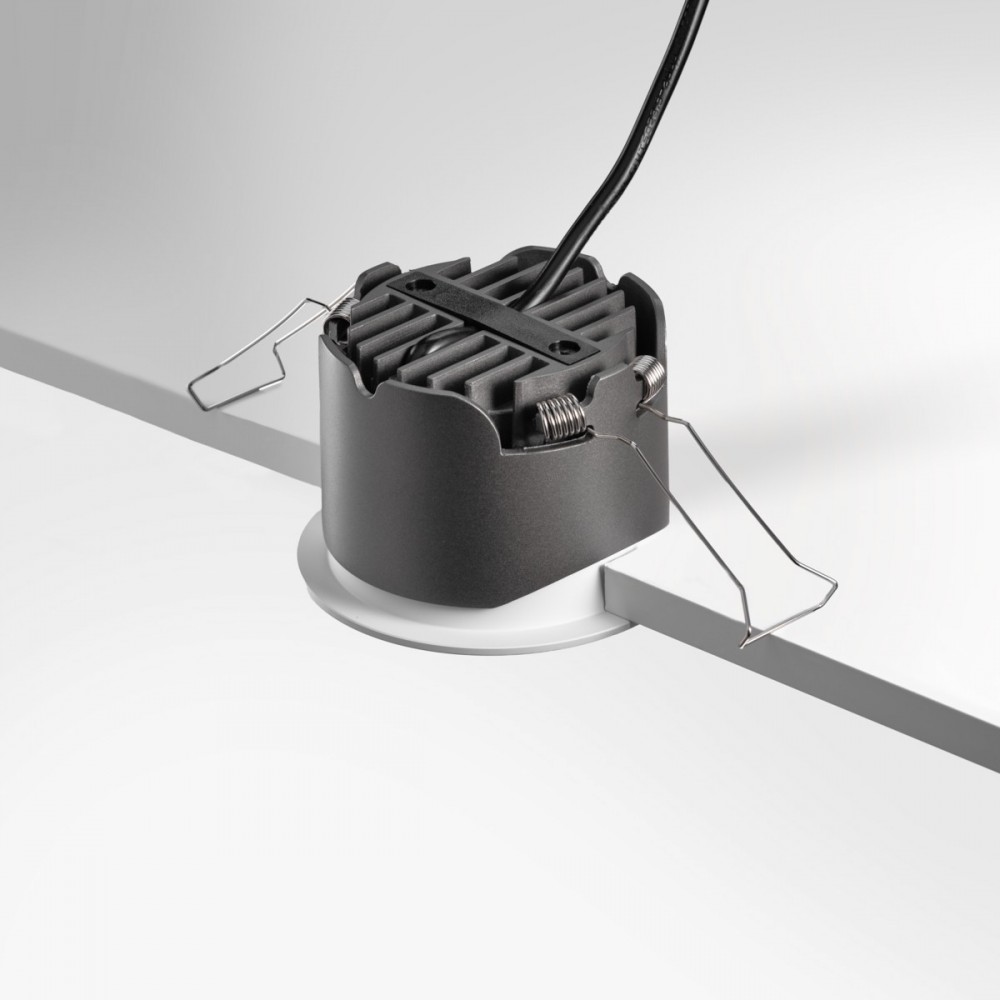 Spot LED encastrable angle large blanc 10W - COOKY