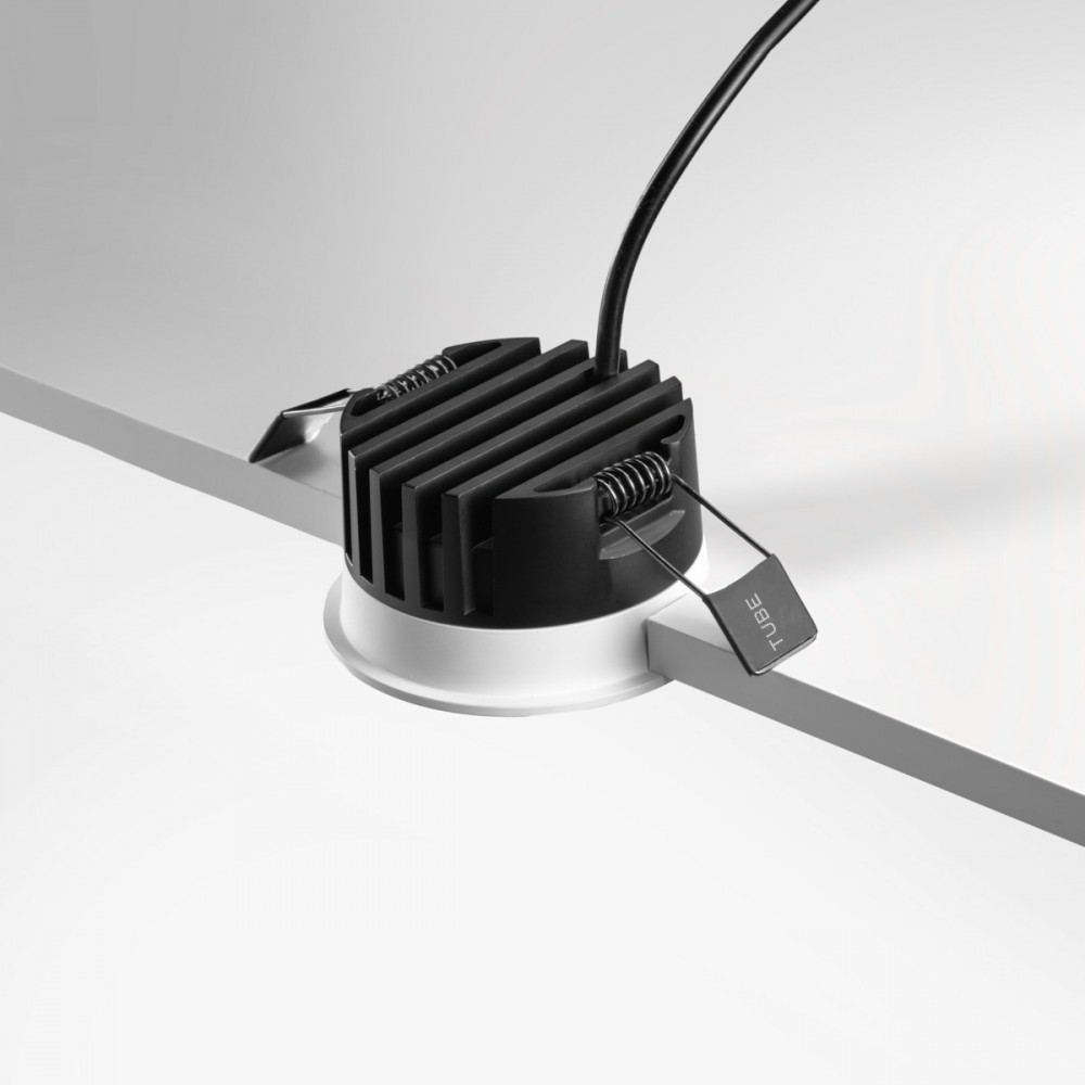 Spot LED "Pin hole" plat blanc 6W - PINOL