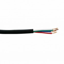 Câble gainé électrique 4x0.5mm² H03VV-F RGB