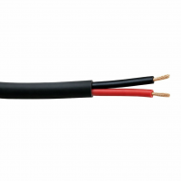 Câble gainé noir pour ruban mono 2 x 0.78 mm² (au mètre)