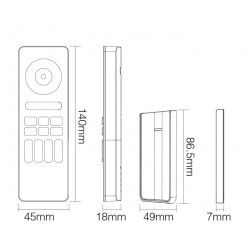 Télécommande murale RGB + CCT - 4 zones - MiBoxer C5 - Blanc