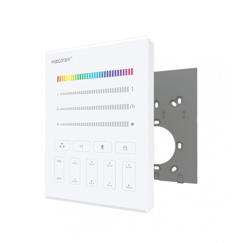Télécommande murale pour ruban LED digital - MiBoxer B9 - Blanc