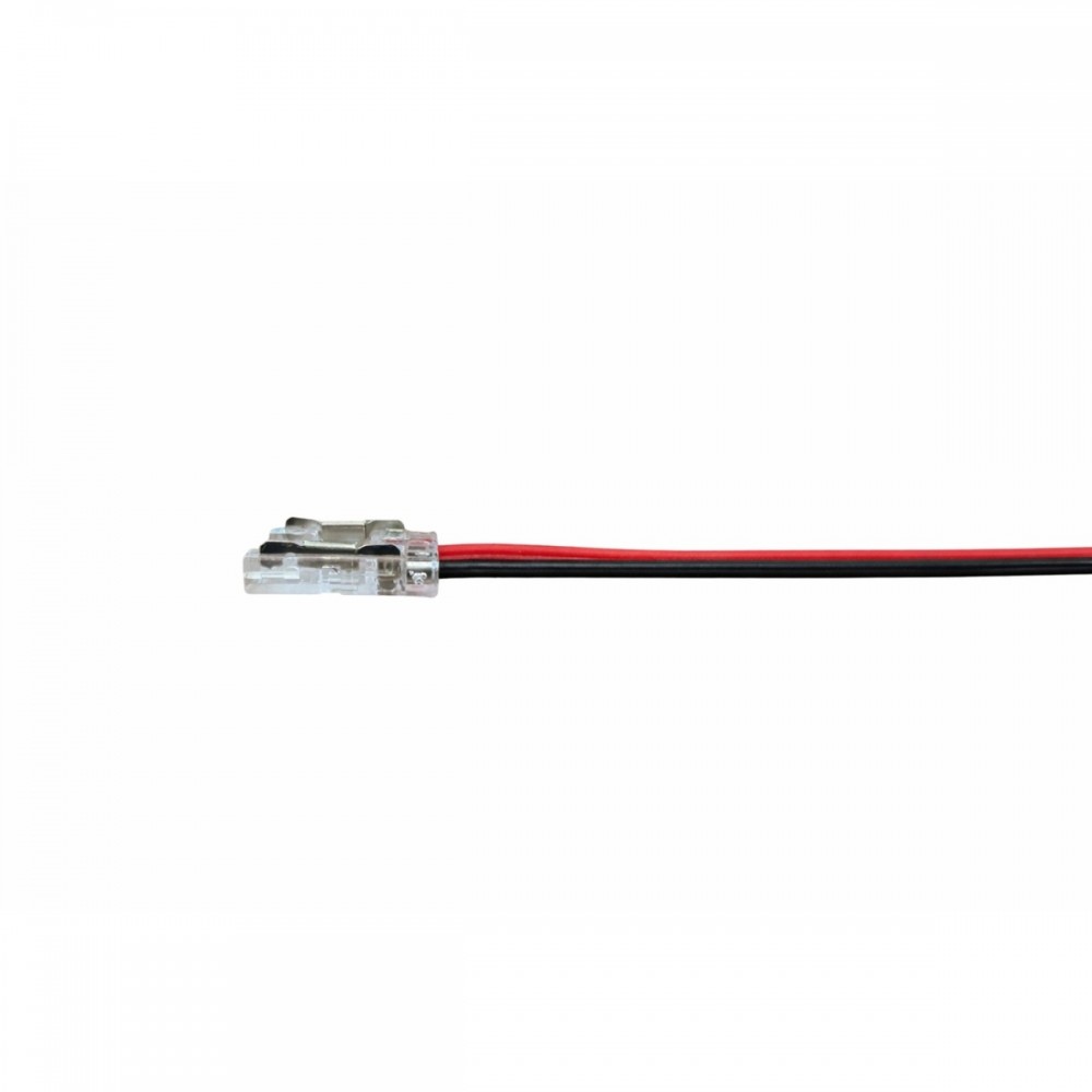 Jonction câblée pour ruban LED mono IP20 10mm sans soudure "Clipx"