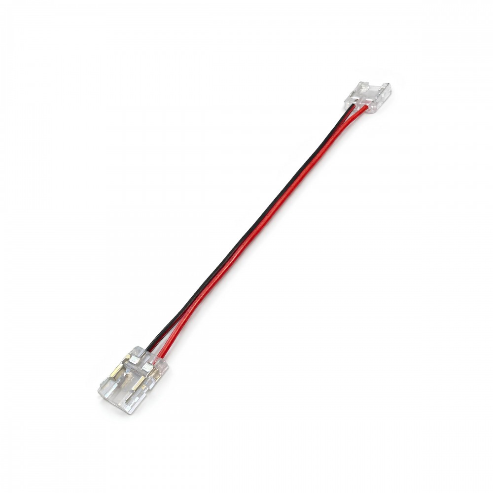 Jonction câblée pour ruban LED mono IP20 10mm sans soudure "Clipx"