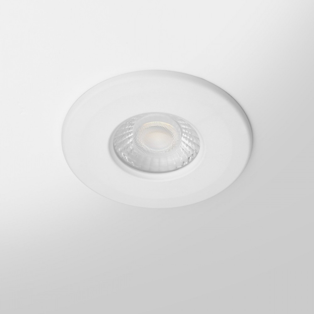 Spot 4CCT BEPOS RT2020 ELITE 8W 230V à bornier intégré Collerette blanche