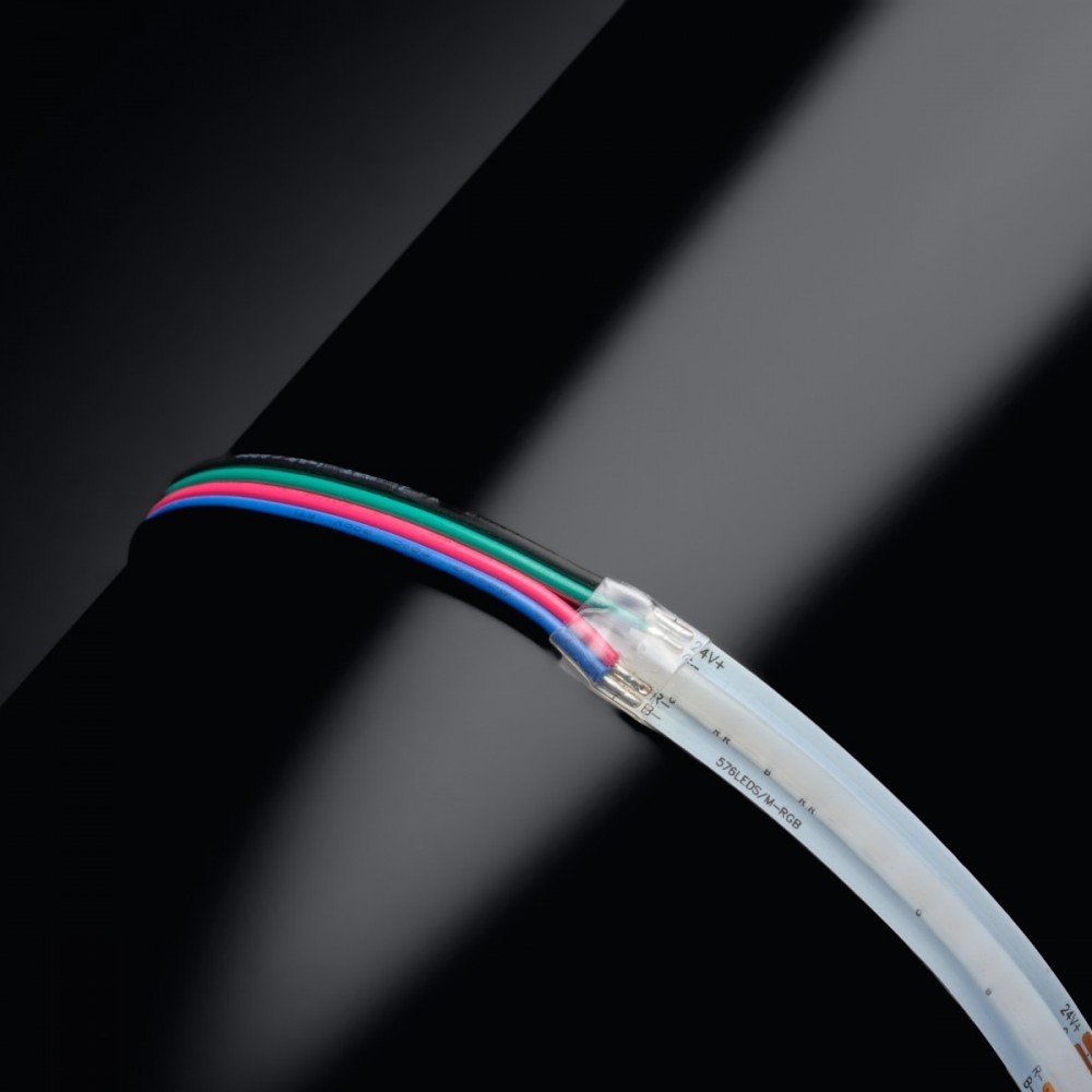 RUBAN LED COB RGB multicolore - 14W/m - IP65 - 576 LED/ - à la coupe - 24V