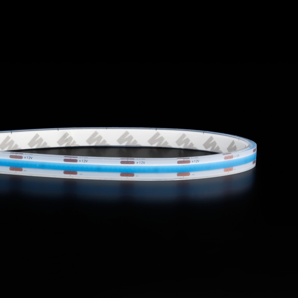 Ruban LED COB couleur lumière continue - 8W/m - IP68 - 480 LED/m - 5m – 12V