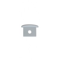 Embout de finition gris troué pour profilé E15 (l'unité)