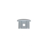 Embout de finition gris troué pour profilé E15 (l'unité)