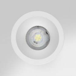 Spot rond encastrable anti-éblouissement  IP65 – BBC – LED GU10 – DEEEP Blanc