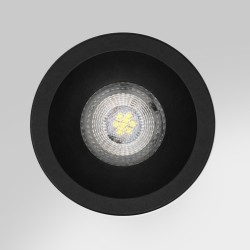 Spot rond encastrable anti-éblouissement  IP65 – BBC – LED GU10 – DEEEP Noir