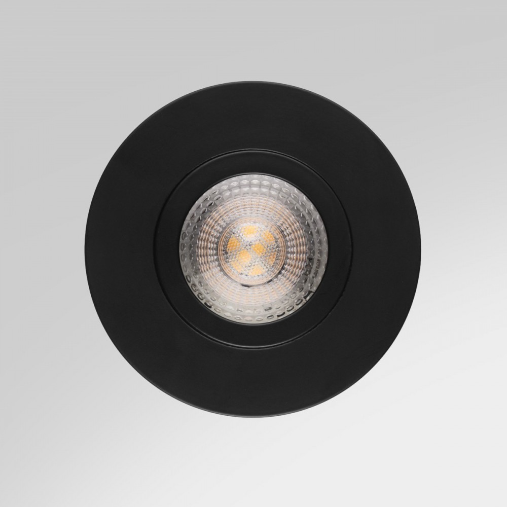 Spot LED encastrable orientable IP65 pour LED GU10 – SPEEN - Noir