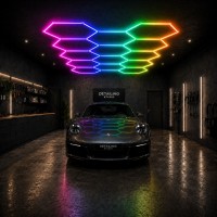 Plafonnier LED hexagonal nid d'abeille - 14 alvéoles - 170W - 24V - SPI - RGB