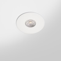 Spot rond plat encastrable IP20 – pour LED GU11 – CRUSH rond – Blanc