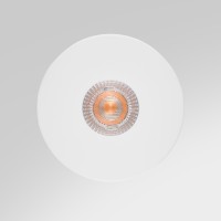 Spot encastrable plat IP20 pour LED GU11 – CRUSH – Blanc