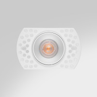 Spot LED encastré à plâtrer IP20 pour LED GU11 – BUTER – Blanc