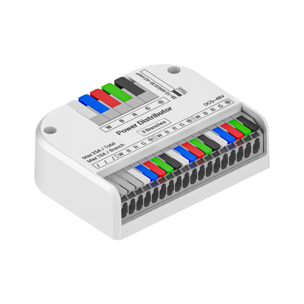 Connecteur rapide à levier pour installation RGBW  – 1 entrée / 3 sorties