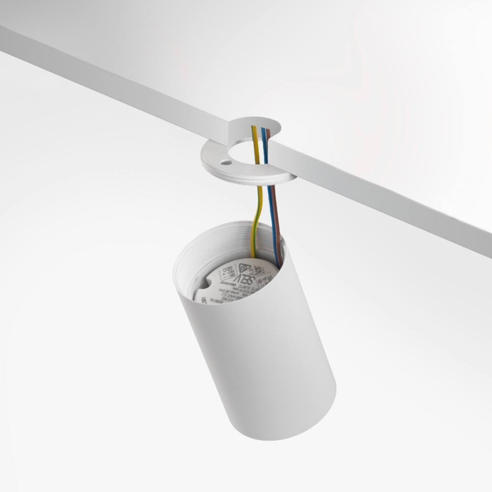 Spot LED en applique blanc BAREL 12W
