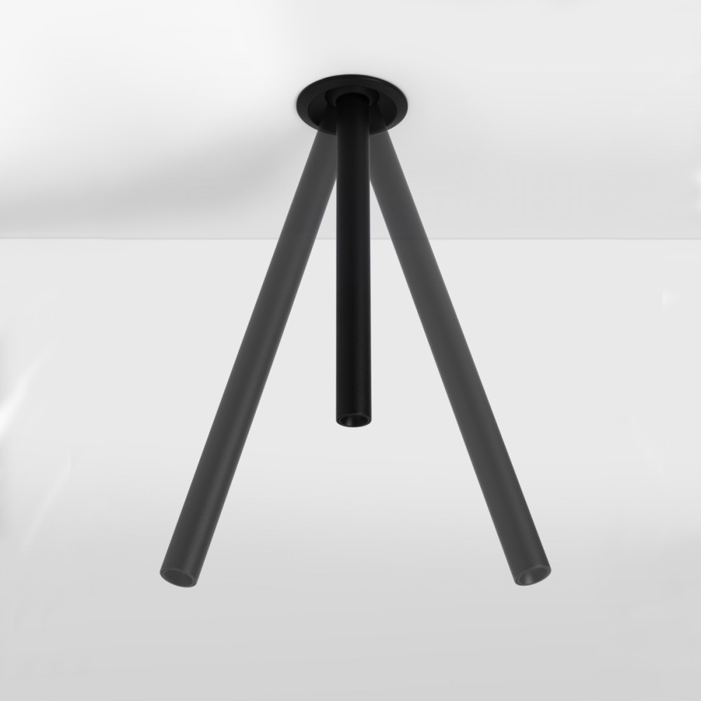 Spot LED encastrable orientable noir PROBE 3W long 30 cm